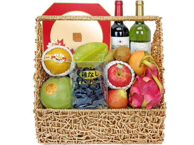 Fruit Basket - Mid Autumn Permium Food Fruit Hamper FH193 - MW0622A1 Photo