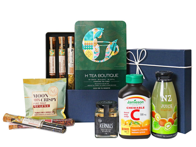 Wine n Food Hamper - Health Care Gift Box 0314A2 - GL0314A2 Photo