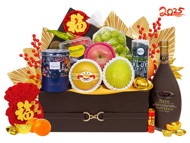 新年果篮Hamper - 新年水果美酒礼篮 Hampers  FH238 - CH21129B9 Photo