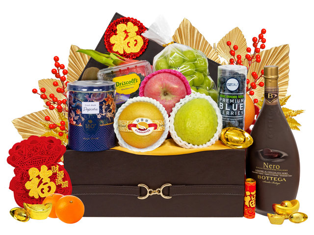 新年果籃Hamper - 新年水果美酒禮籃 Hampers  FH238 - CH21129B9 Photo