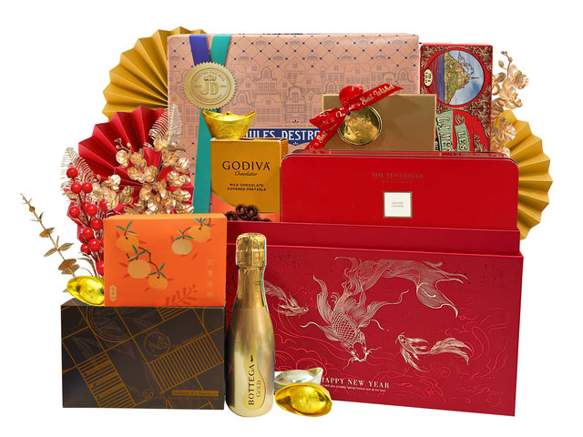 新年果籃Hamper - 農曆新年中國禮物籃 1223B4 - CHC1223B4 Photo